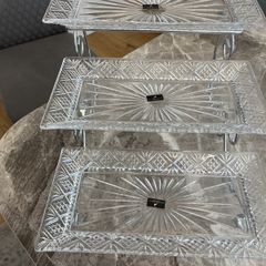 Kilkenny Crystal three tiered cake stand