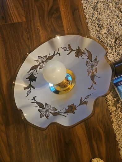 Vintage retractable dining room table light