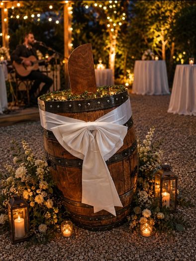 Wedding post box Barrel