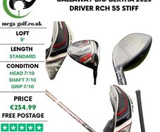Callaway Big Bertha 2023 Driver / 9 Degree / RCH 55 Stiff