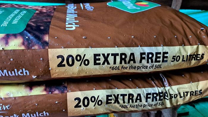 Chip bark mulch for free.