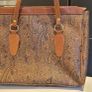 paisley leather tote bag Image 2
