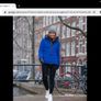 Stunning Quilted Jacket - Dutch brand District- Royal Blue - UK 8 generous - BNWT RRP 129 Image 2