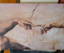 The Creation of Adam by MichaelAngelo