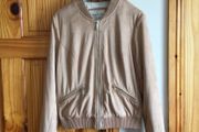 River Island Ladies Beige Faux Suede Zip up jacket size 12 Including postage