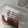 326 - Set of 3 Vintage Clear Glass Collectible Decorative Scrubbs Bottles Image 2