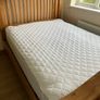 Oak Bed Double & Mattress Image 2