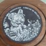 Picture In Center Wooden Circle.we've Been Smooching Around  In Wales Image 2