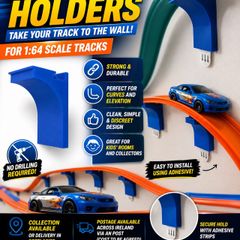 Wall Track Holders for 1/64 Scale Tracks - Pack of 8