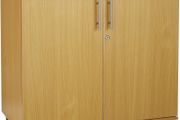 Storage Cabinet 2 Door with Adjustable Shelf, 75cm Tall Office Storage Cupboard, Lockable Cupboard for Home and Office, Sideboard for Study