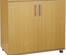 Storage Cabinet 2 Door with Adjustable Shelf, 75cm Tall Office Storage Cupboard, Lockable Cupboard for Home and Office, Sideboard for Study