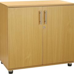 Storage Cabinet 2 Door with Adjustable Shelf, 75cm Tall Office Storage Cupboard, Lockable Cupboard for Home and Office, Sideboard for Study