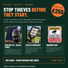 Off-Grid Solar Security Kit | CCTV Camera & Light