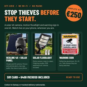 Off-Grid Solar Security Kit | CCTV Camera & Light