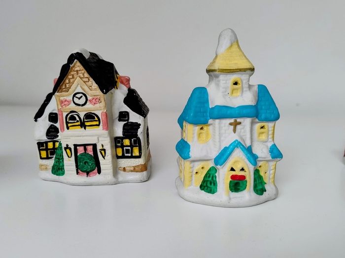Christmas Winter Town Ceramic Figures