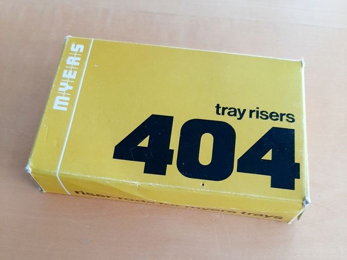 Riser-rods for Myers letter trays