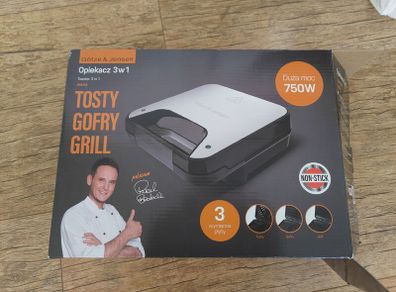 Gotze Jensen 3 in 1 Sandwich Maker, Waffle Maker Contact Grill
