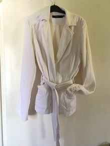 In Wear white cotton jacket