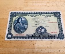 Irish Lady Lavery 10 Pound Banknote