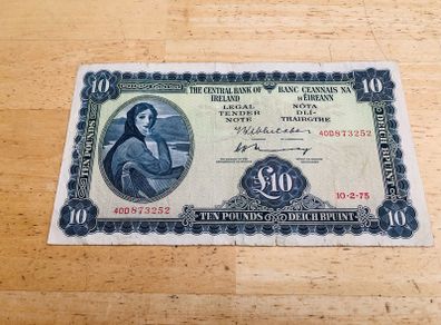 Irish Lady Lavery 10 Pound Banknote