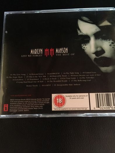 Marilyn Manson - Lest We Forget (CD + DVD)