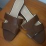 Lipsy brown flat mute sandals size 7 Image 4