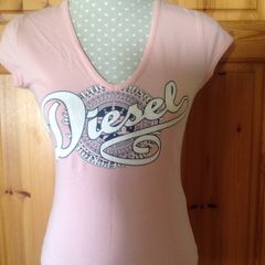 Size S Pink Diesel Teeshirt Top