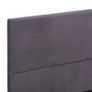 Bed Frame Grey Fabric 135x190 cm Image 5