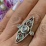 Antique Art Deco Diamond Ring Image 8