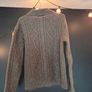 Blarney Country Heritage Irish Cable Knit Half Zip Jumper Grey Size S Image 5