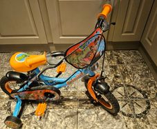 12 Inch Dinosaur Rider Bike Blue