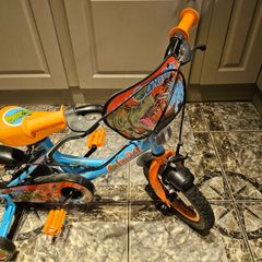 12 Inch Dinosaur Rider Bike Blue