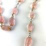 Vintage Pink Quartz Nugget Necklace Image 6