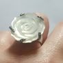 Mother of Pearl Rose Ring Image 4