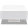 Coffee Table High Gloss White Image 3