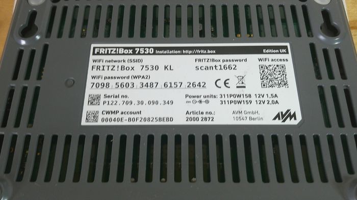 Fritz!box 7530 Dual-band Mesh Wi-fi Router - Vdsl/adsl
