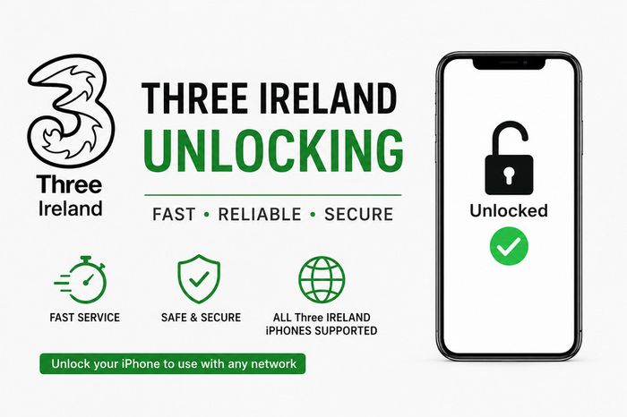 3 Three Eir Vodafone All iPhone Models 17 Pro Max Unlock Service Unlocking Ireland
