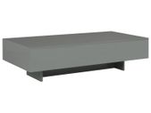 Coffee Table High Gloss Grey 115x55x31 cm MDF