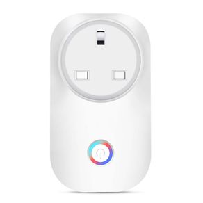 Smart Plug Outlet Timmer Switch Energy Monitoring Compatible with Alexa Google Home Echo No Hub Required Remote Control Your Devices by Smartphone Voice UK Plug (1 PCS)