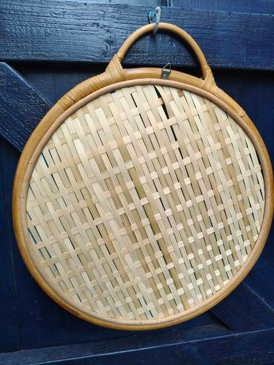 Rattan/Bamboo Round Mirror