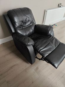 Leather recliner