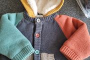Boboli baby boy knitted jacket with hood - 6 mths
