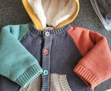 Boboli baby boy knitted jacket with hood - 6 mths