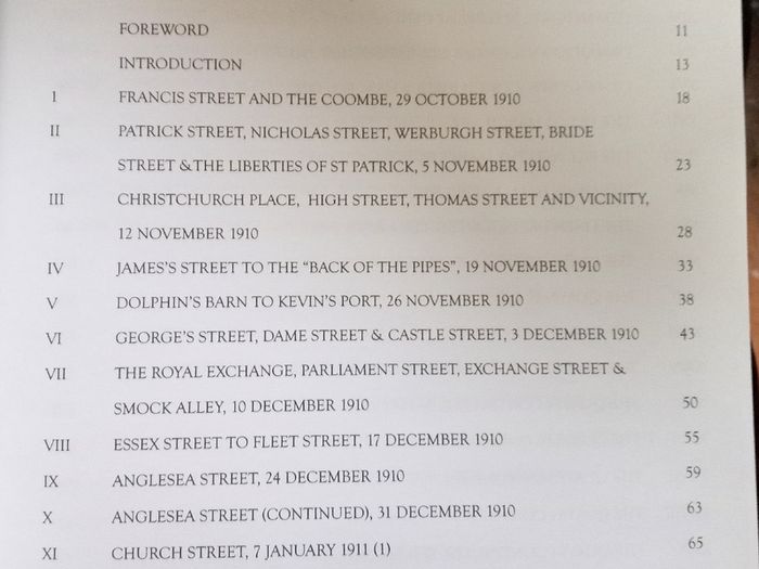 Streets of Dublin 1910 1911 Book