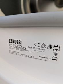 zanussi condenser & dryer
