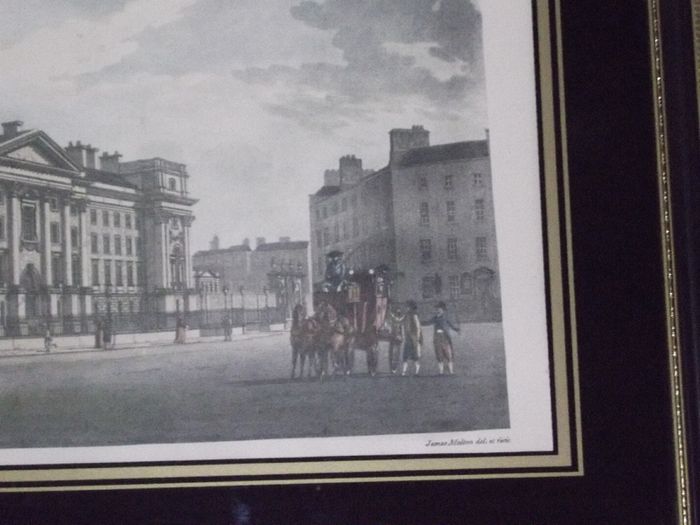 a lovely vintage picture of trinity college by james malton