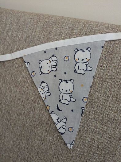Bunting for baby's nursery or playroom.