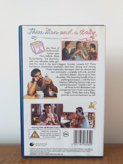 Three Men And A Baby VHS Pal Video Cassette Tape