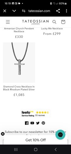 tateossian silver necklace