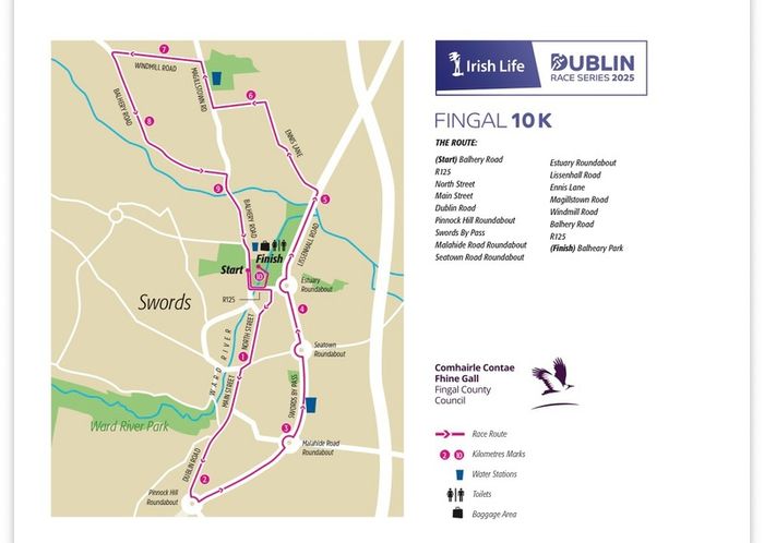 Fingal 10k Race Number